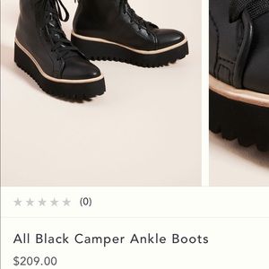 All Black Camper boot size 40.5= 10.5